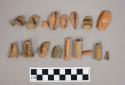 Selection of terracotta pipe fragments