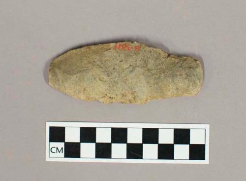 Rough, chert spear head