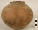 Danta beige pottery jar - neck broken