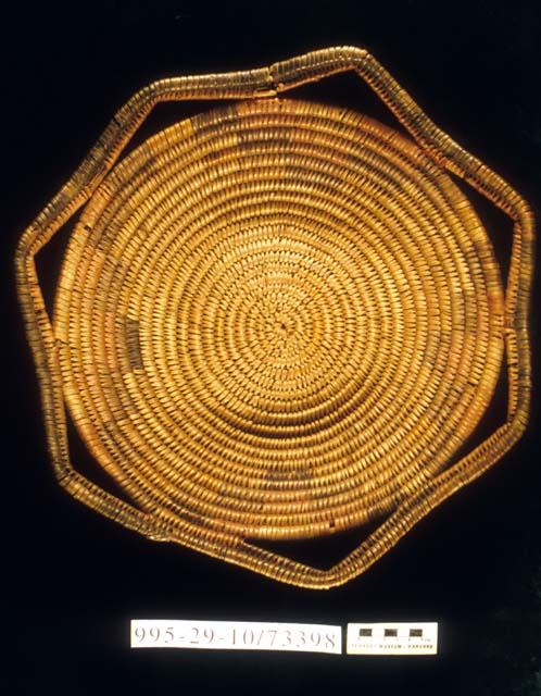 Coiled bowl with scalloped rim