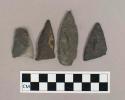 Chipped stone projectile points