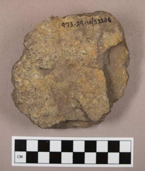 Stone, plano-convex shape. 5" w.