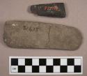 Axe; worked stone fragment