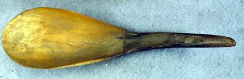 Spoon of bison horn