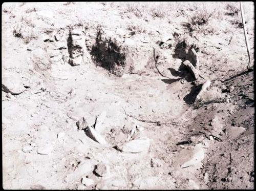 Site 4, partially excavated room