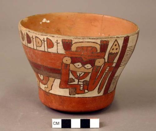 Bowl painted in polychrome with two mythical monkeys