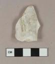 Colorless glass vessel body fragment, molded decoration