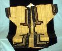 Man's coat of elm bark cloth - embroidered around bottom and edges