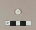 White porcelain four-hole prosser button