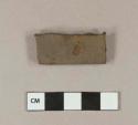 Unidentified rectangular iron fragment