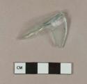 Aqua bottle glass base fragment