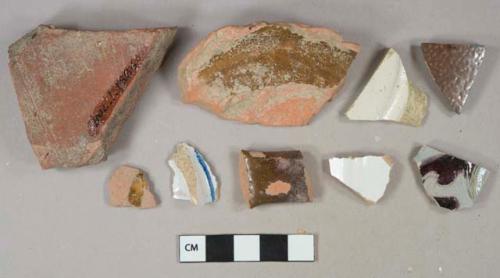 Assorted ceramic fragments