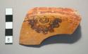 Base sherd with polychrome design