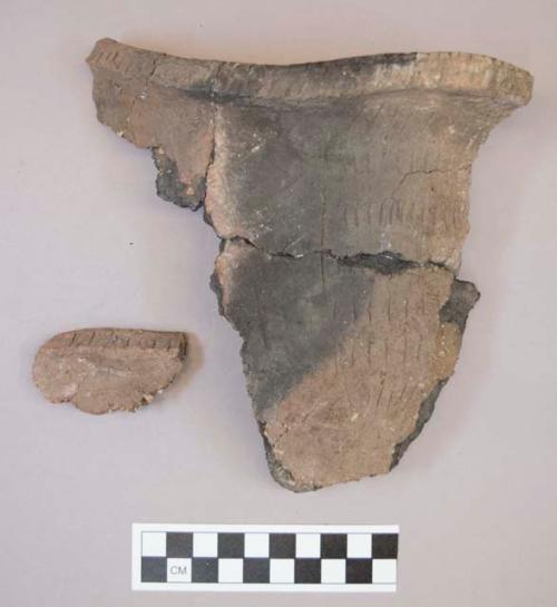 Sherd, glued