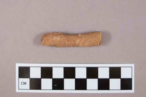 Flint, 1 stone, cylindrical shape, reddish beige