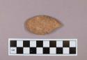 Flint, 1 stone, cortex, teardrop shape, reddish tan