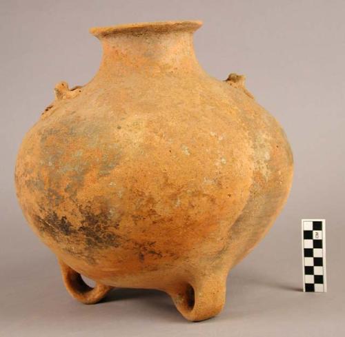 Large pottery jar - loop feet