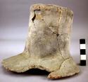 Sherds from large undecorated pottery jar