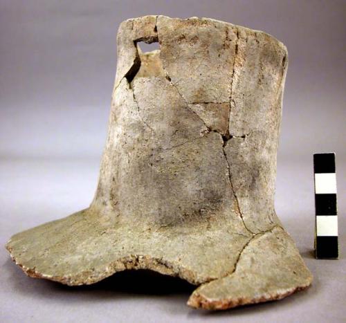 Sherds from large undecorated pottery jar