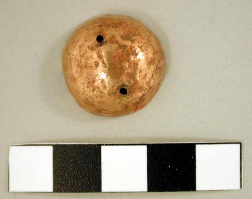 Gold hollow sphere with perforations