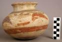 Polychrome pottery jar, animal pattern