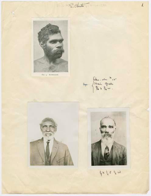 Portraits (3) of men