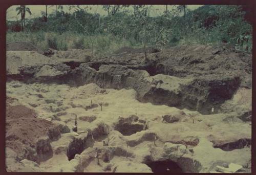 Area A, Trench 6, from southwest corner