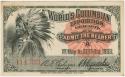 World's Columbian Exposition official souvenir ticket with vignette of an American Indian