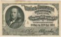 World's Columbian Exposition official souvenir ticket with vignette of Benjamin Franklin