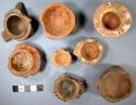 Miniature pottery vessels-tripod