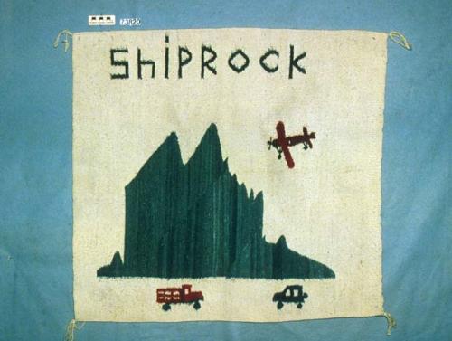 Pictorial rug, Shiprock