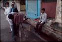 Photographer working in Benares street - India
