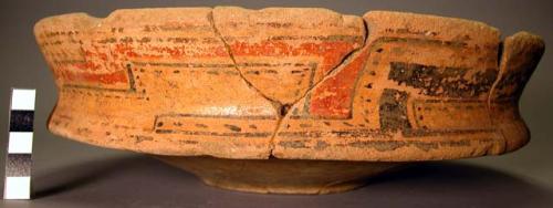 Restorable pottery bowl - Actuncan Orange-polychrome: Actuncan variety