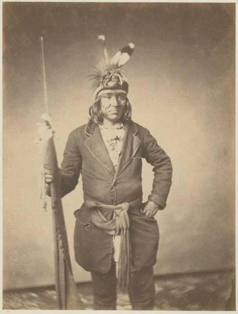 Portrait of Ma-za O Zhan-zhan.; Mdewakanton Sioux