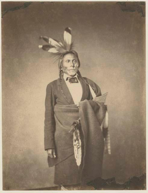 Portrait of Hin-han Du-ta; Mdewakanton Sioux