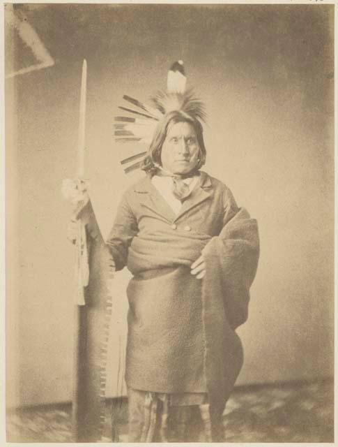 Portrait of He-kha-ka Ma-za (The Iron Elk); Mdewakanton Sioux