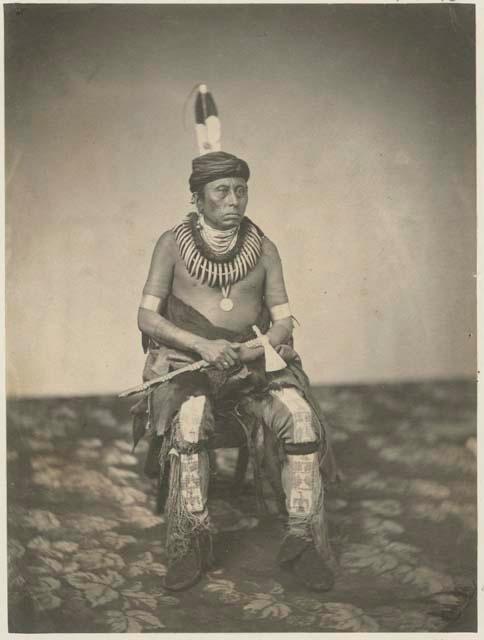 Portrait of Ti-ra-wat-ka-da-huk;Grand Pawnee