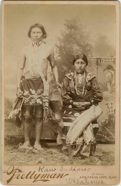 Studio portrait of man and woman