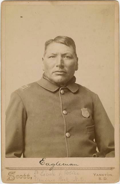 Portrait of Eagleman, 2nd Lieutenant of Police, Standing Rock