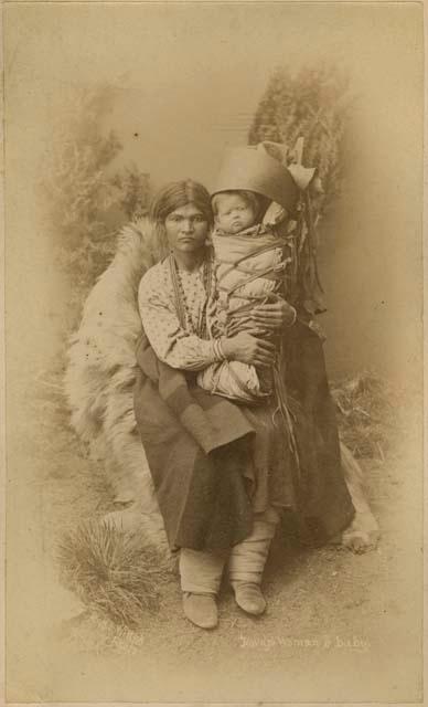 Woman and baby