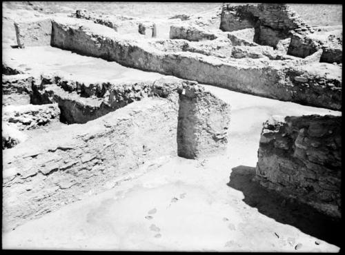 Rooms 734, 481, etc, looking northeast out of sacristy into Church C.