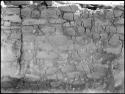 Kiva, Room 218, east wall. Masonry study.  W. mound.