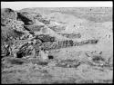 Junction of 800 series with 1935 trench, looking west.