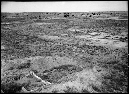 Awatovi, plaza, looking SW.