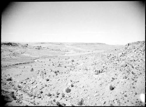 Site 106, Tallahogan Canyon from the head, looking S.