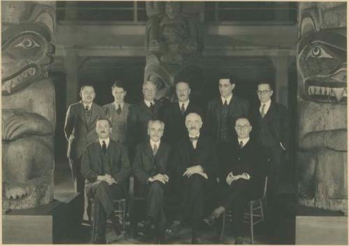 Group of men affiliated with the Peabody Museum