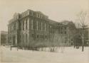 Peabody Museum side exterior in the winter