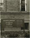 Peabody Museum of Archaeology and Ethnology front sign