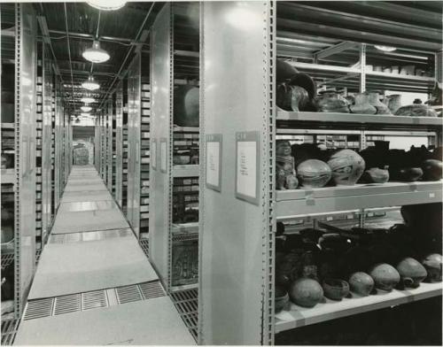 Peabody Museum storage, C shelves