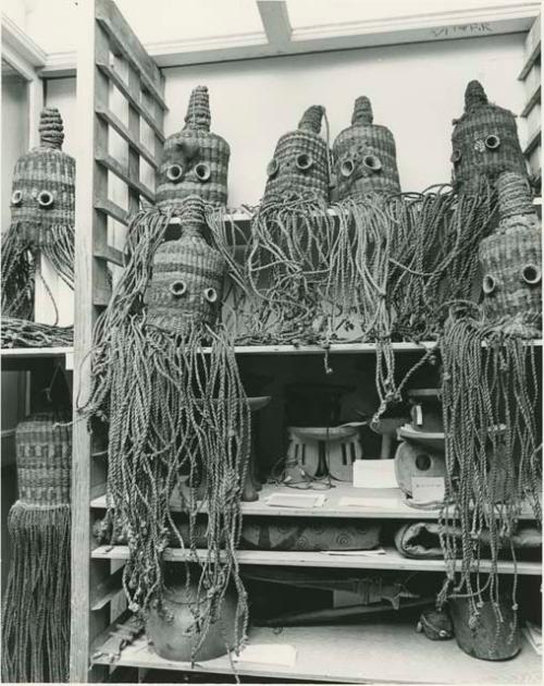 Peabody Museum African Storage Sharike Masks